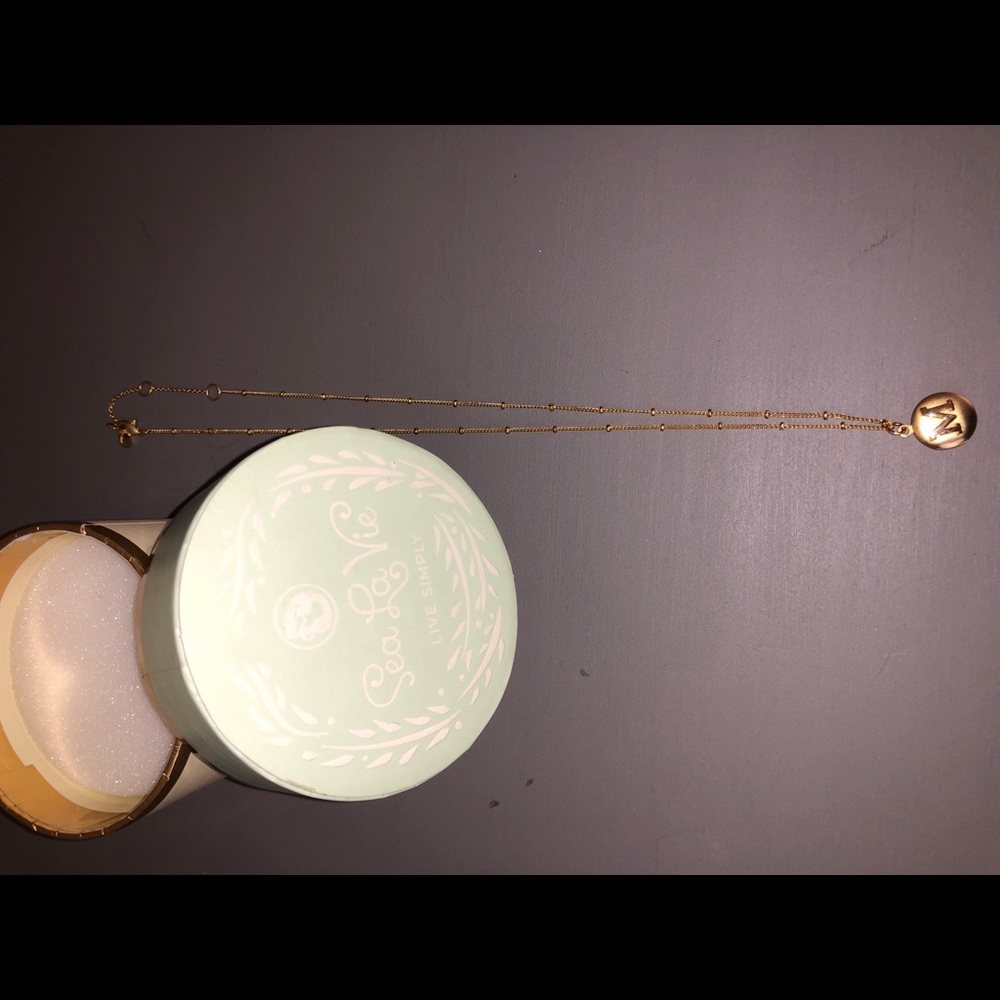 SPARTINA 499 - SEA LA VIE GOLD M LOCKET NECKLACE